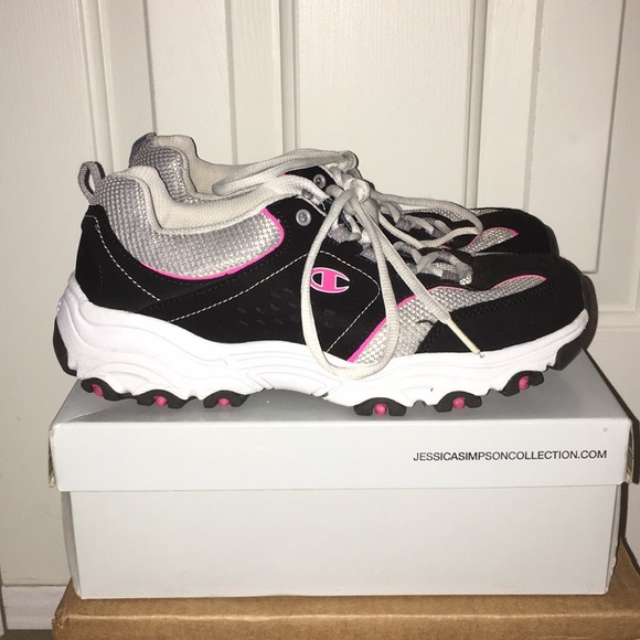 Champion Shoes - Women’s Champion Sneakers Black Pink Gray White 9W
